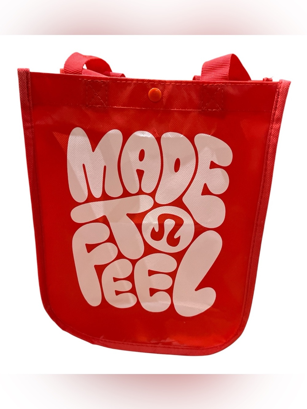 lululemon athletica Red Tote with White 'Made to Feel' Graphic small